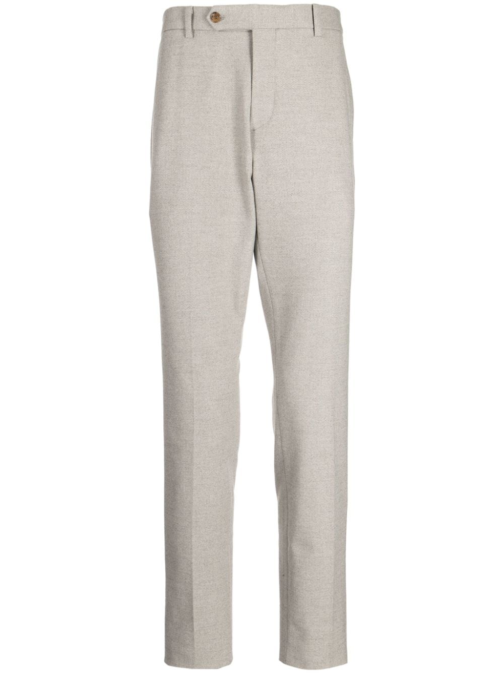 Shop Man On The Boon. Zigzag-pattern Tailored Trousers In Grey