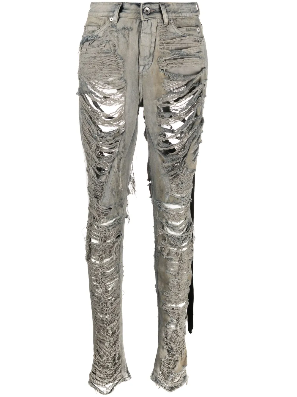 Image 1 of Rick Owens DRKSHDW jeans slim con efecto envejecido