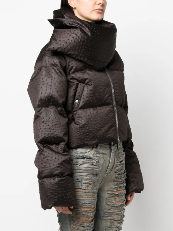 Rick owens funnel neck puffer coat online