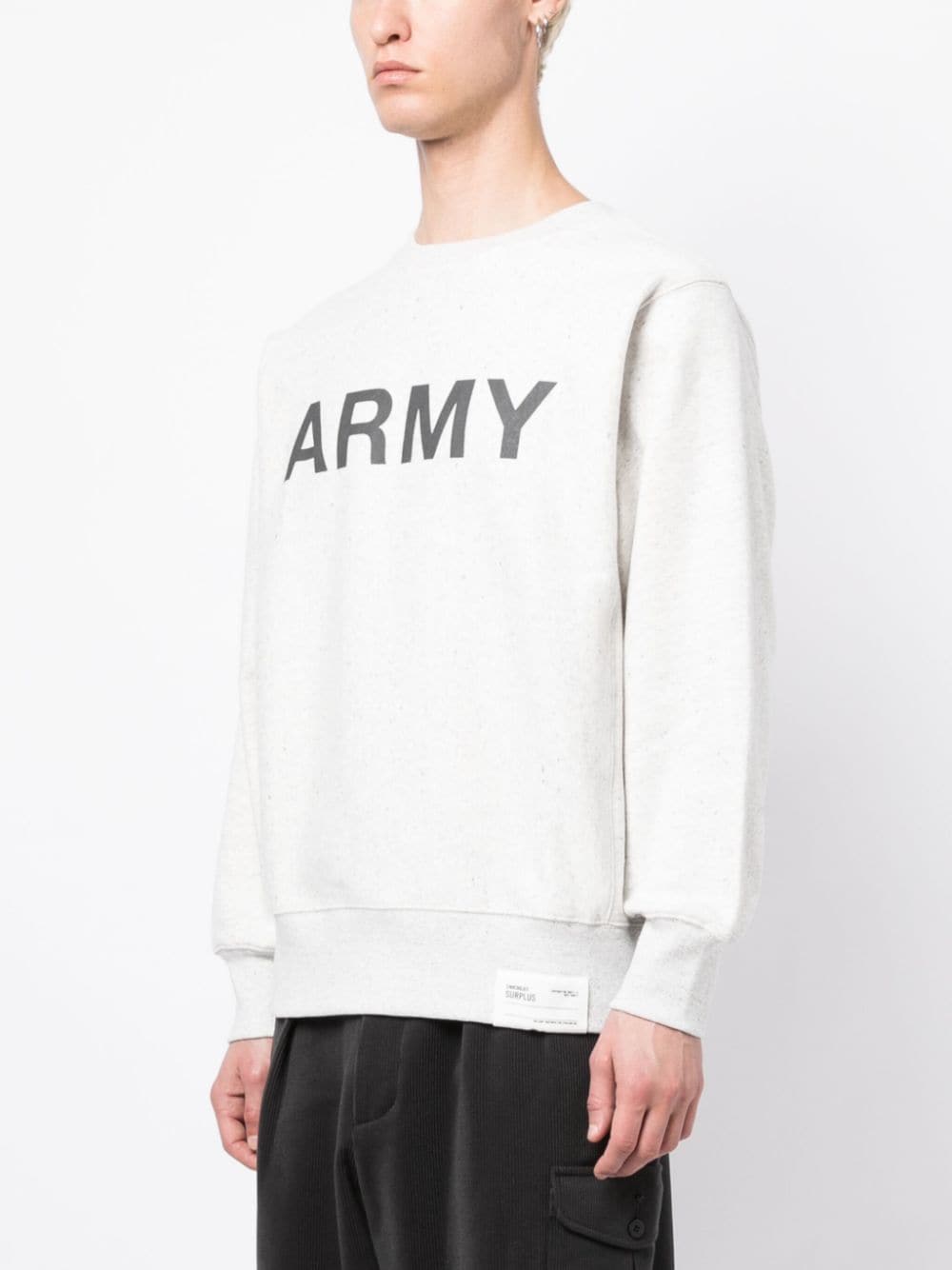 Shop Chocoolate Army Crew-neck Sweatshirt In Grey