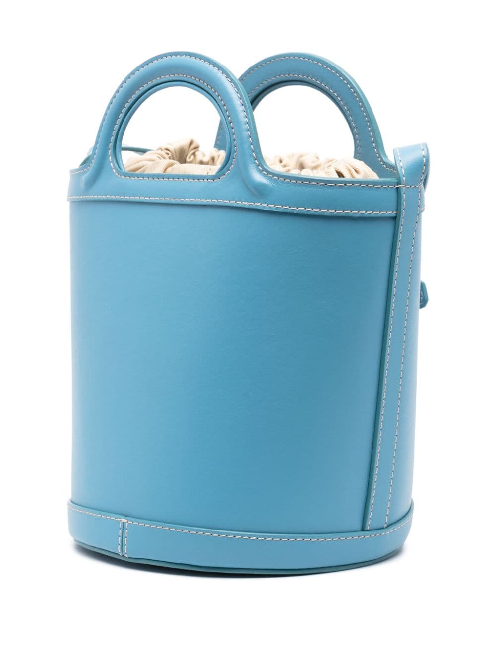 Shop Marni Small Tropicalia Bucket Bag In Blue