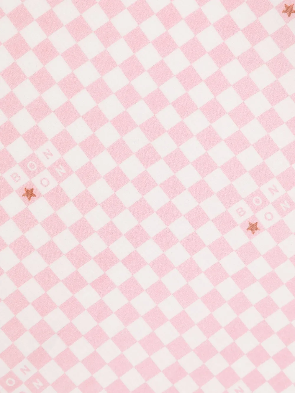 Bonton Geruite sjaal - Roze