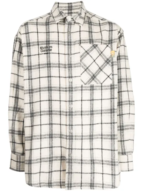 Musium Div. Van Gogh plaid-print shirt