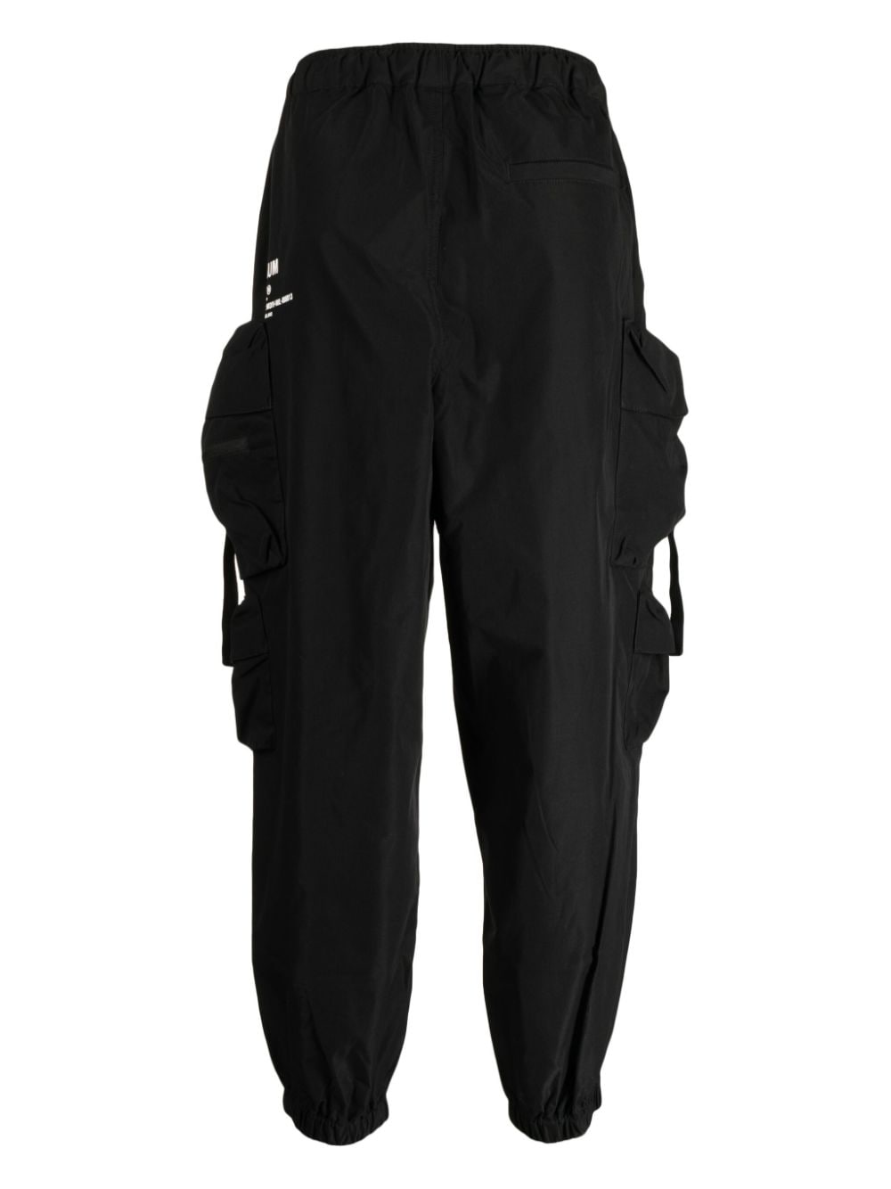 Shop Musium Div. Multiple-pocket Drop-crotch Trousers In Black