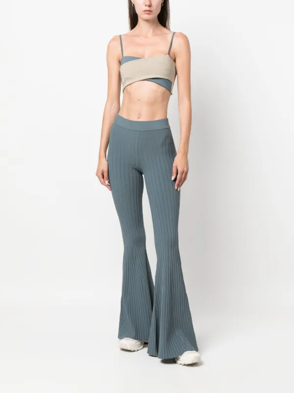 Live The Process Jaya Ribbed Flared Trousers Farfetch