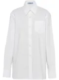 Prada jacquard poplin shirt - White