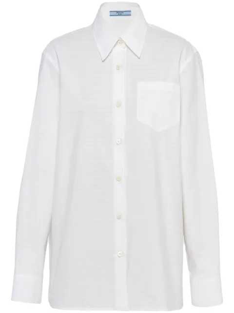 Prada jacquard poplin shirt