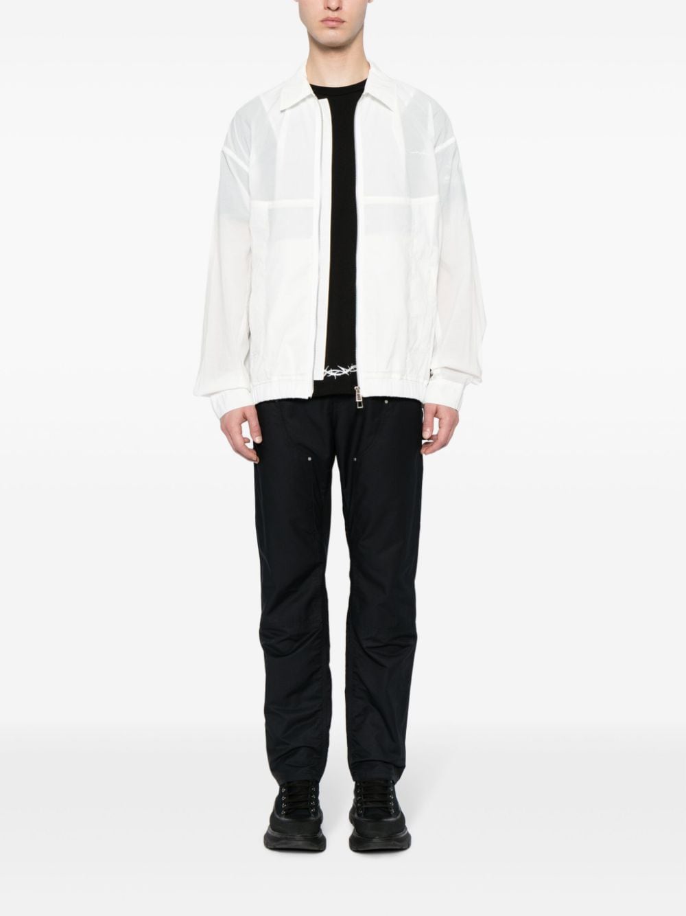 Shop Songzio Air Light Zip-up Jacket In White