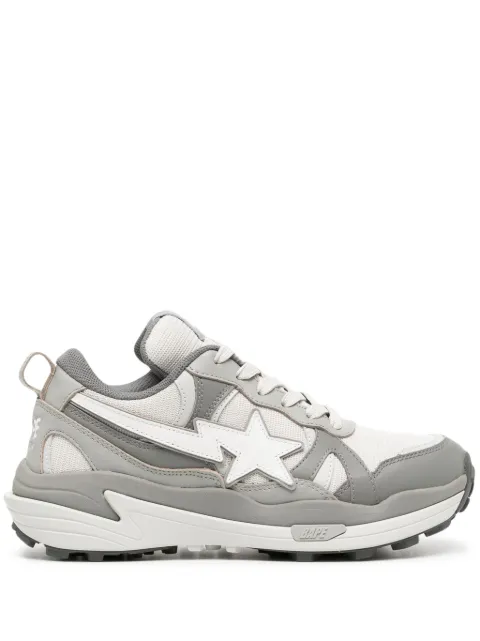 A BATHING APE® tenis con agujetas y suela gruesa