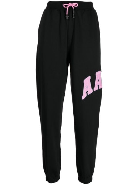 AAPE BY *A BATHING APE® logo-patch drawstring track pants