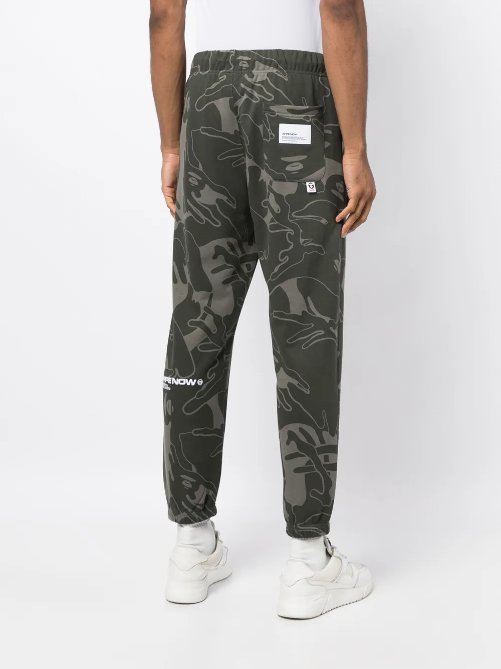 Cheap AAPE BY *A BATHING APE graphic-print tapered trousers Men