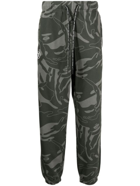 AAPE BY *A BATHING APE graphic-print tapered trousers Men