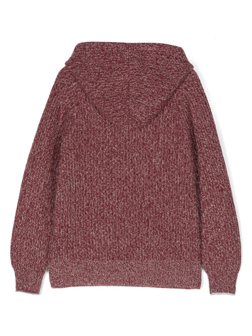 Brunello Cucinelli Kids Hoodie met logopatch - Rood