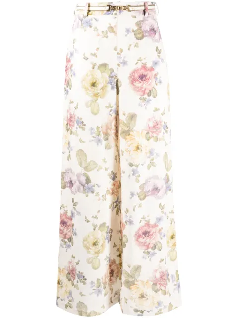 ZIMMERMANN Leinenhose mit weitem Bein
