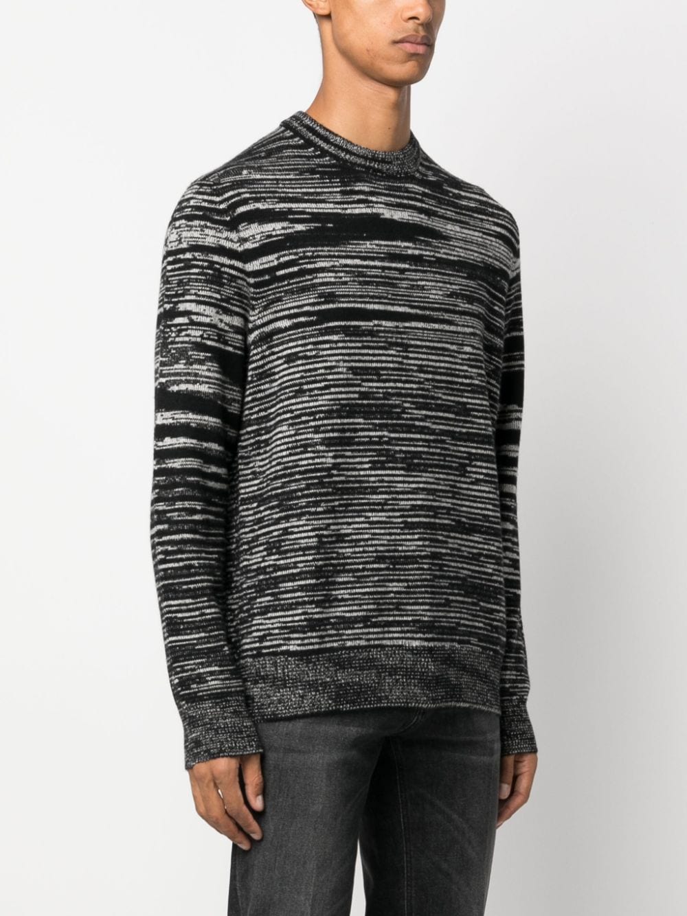 Shop Missoni Intarsia-knit Cashmere Jumper In Schwarz