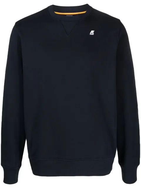K-Way logo-patch cotton sweatshirt