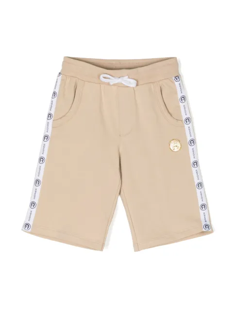 Aigner Kids logo-print track shorts