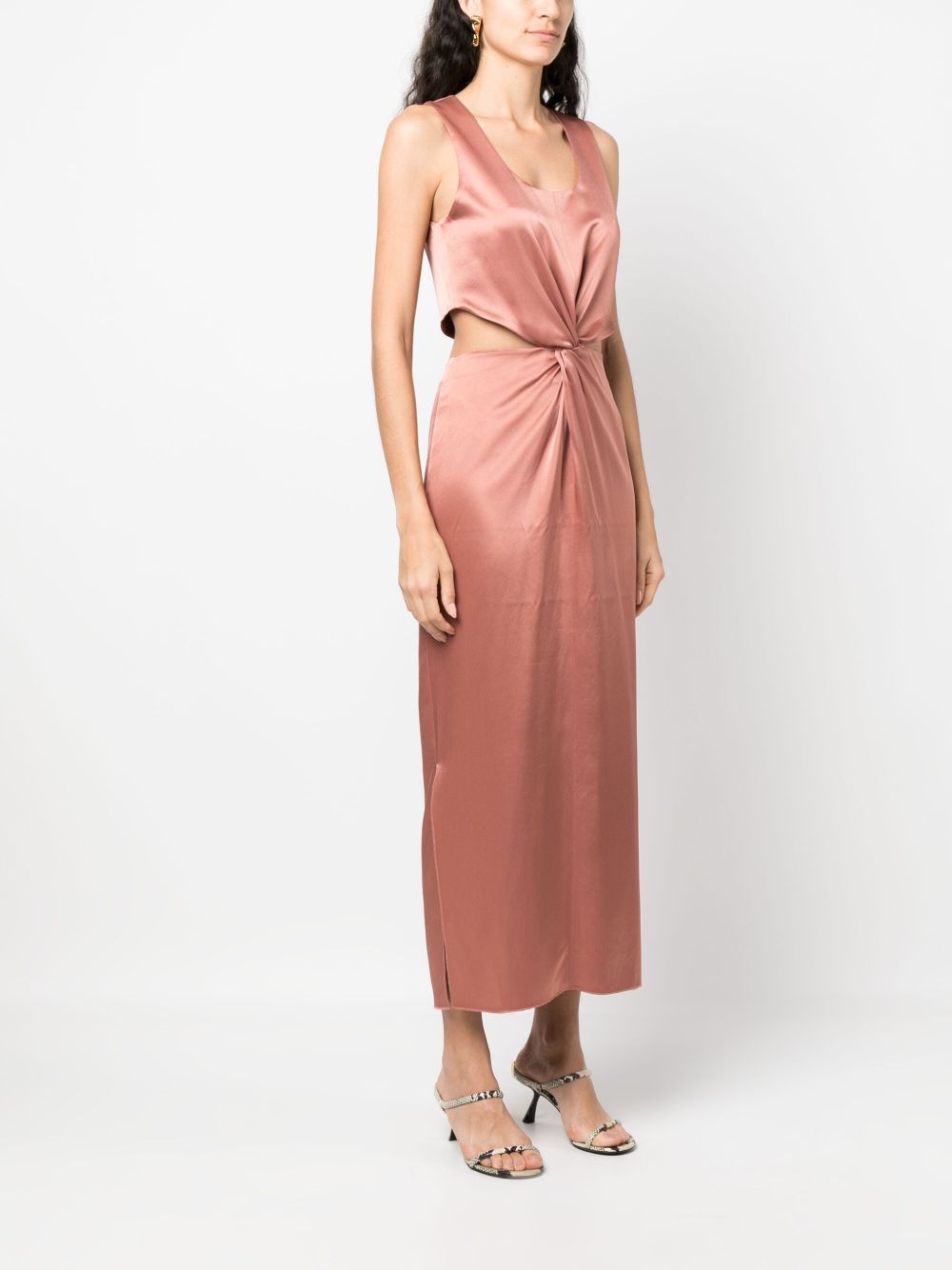 Nanushka Lucca cut-out satin dress Women