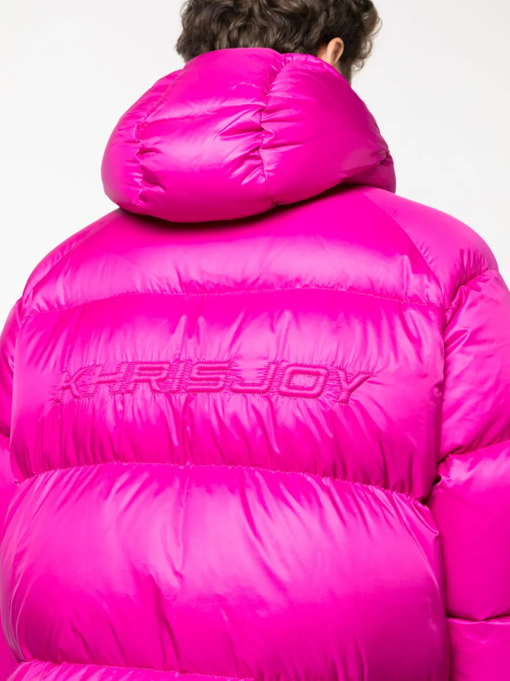 Shop Khrisjoy Padded Hooded Down Jacket In Pink