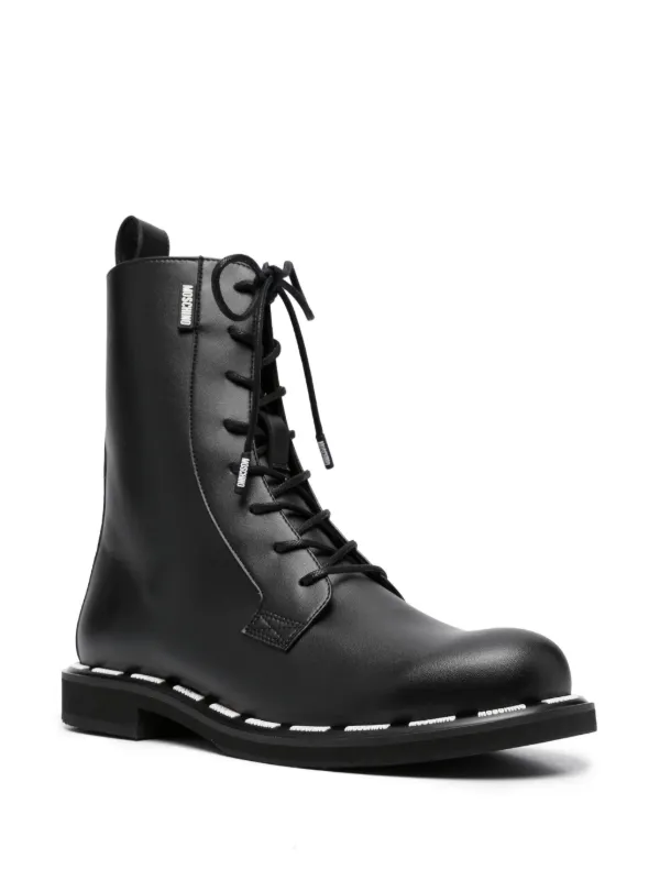 Moschino clearance combat boots