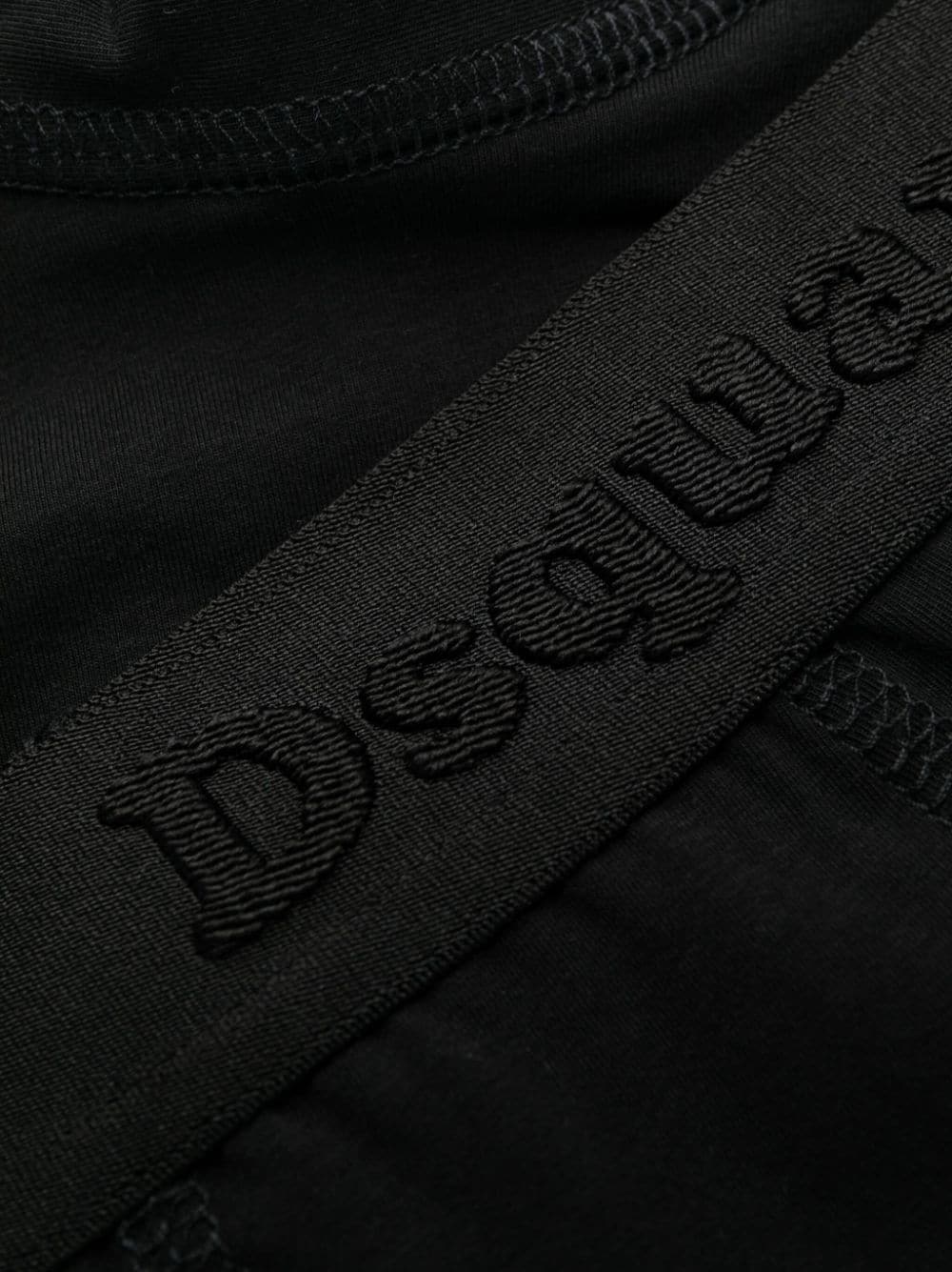 Shop Dsquared2 Logo-embroidered Waistband Boxers In Black