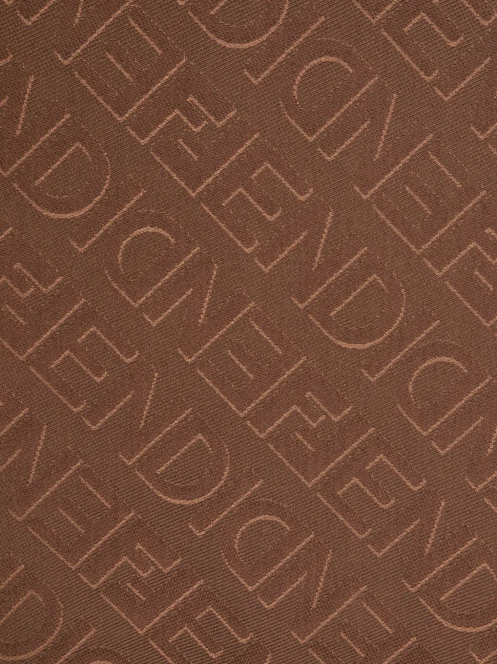 FENDI Sjaal met logoprint Bruin