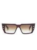 Balmain Eyewear BVI cat-eye frame sunglasses - Brown