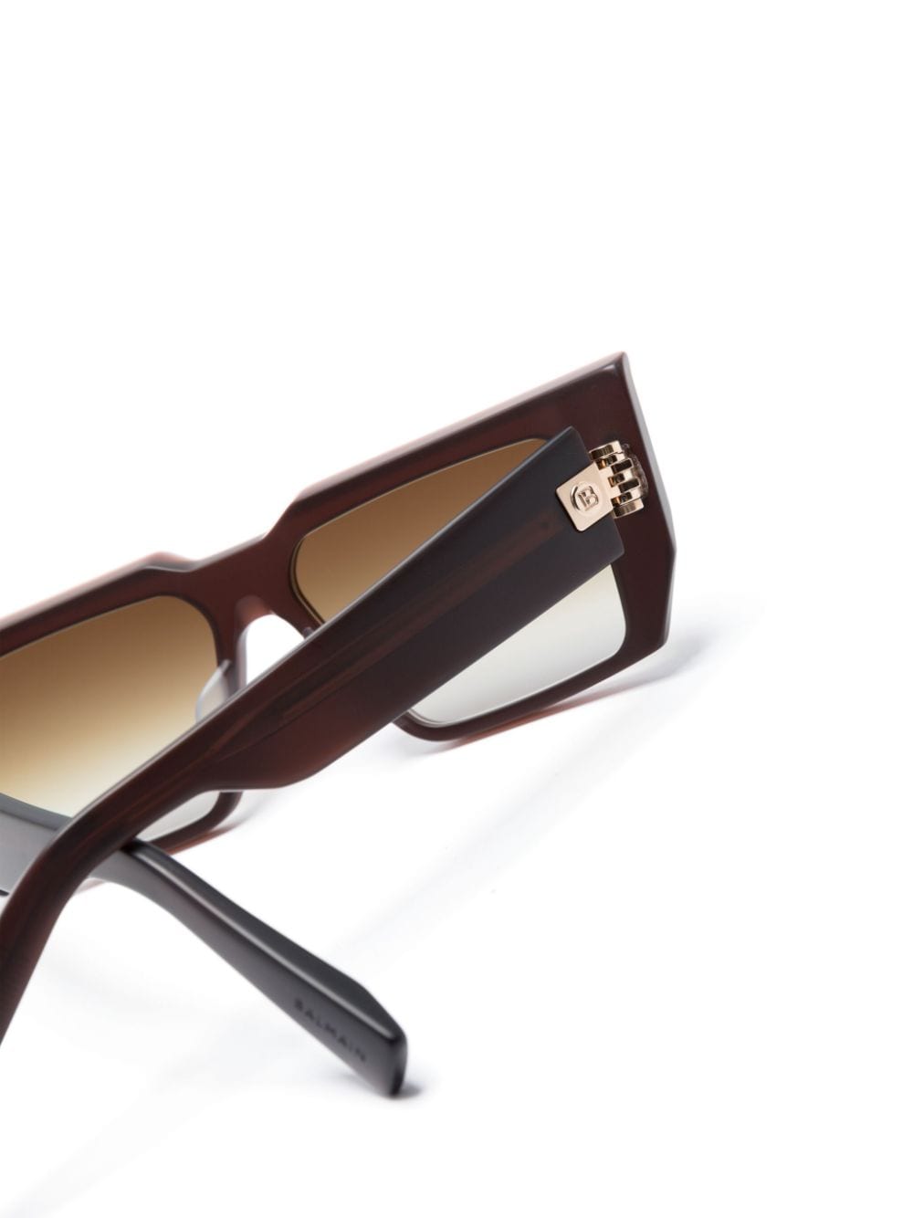 Shop Balmain Eyewear Bvi Cat-eye Frame Sunglasses In Braun