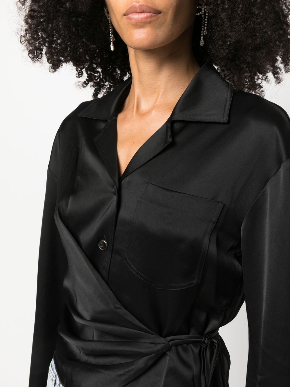 Nanushka Merano Wrap Shirt - Farfetch