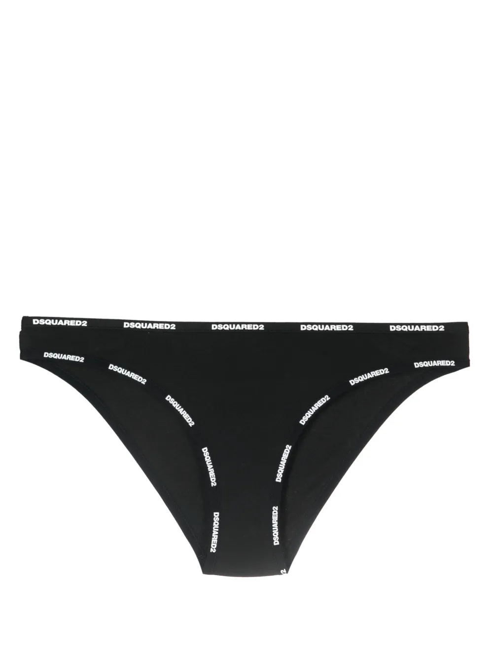 dsquared2 soutien-gorge à logo imprimé - noir