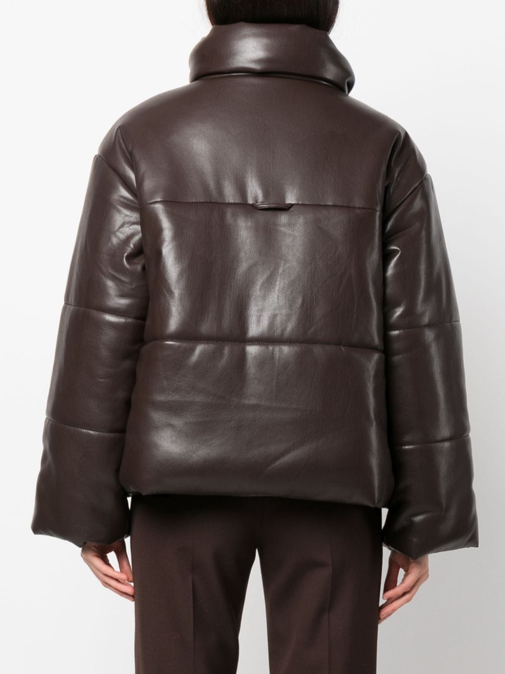 Shop Nanushka Hide Okobor™ Padded Jacket In Brown