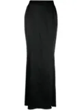 Gemy Maalouf mermaid satin maxi skirt - Black