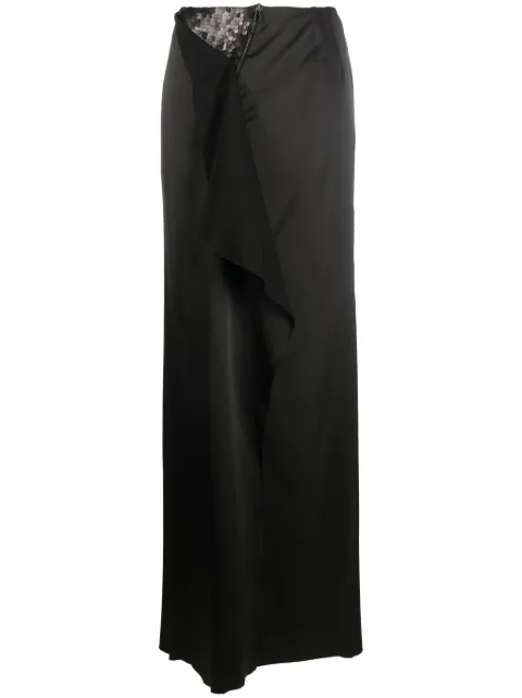 Gemy Maalouf sequin-embellished satin maxi skirt