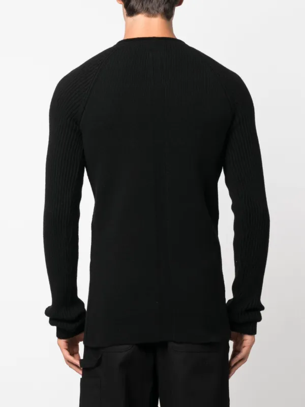Rick Owens Luxor Runway Knitted Jumper | Black | FARFETCH