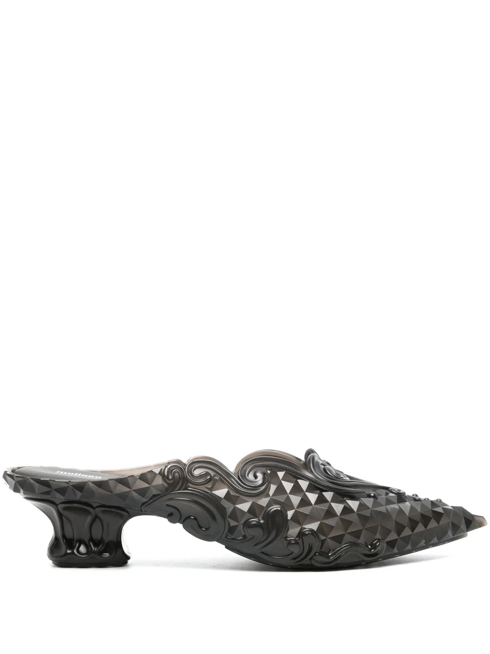 Y/project Black Melissa Edition Melissa Point Mules In Black