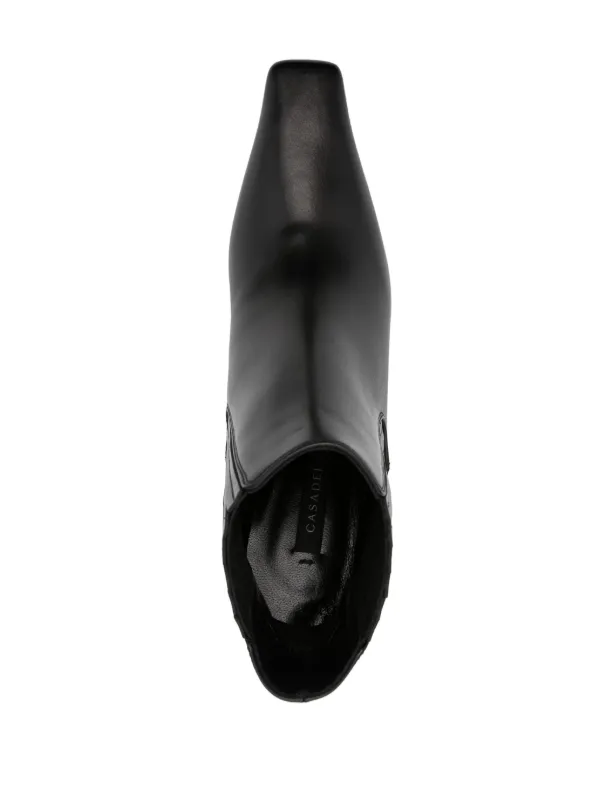 Casadei レザー アンクルブーツ | ブラック | FARFETCH JP