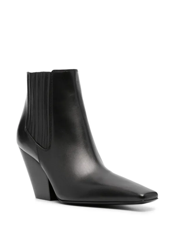 Casadei Leather Ankle Boots Black FARFETCH