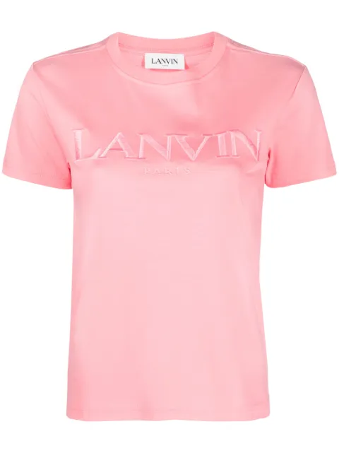Lanvin logo-embroidered cotton T-shirt