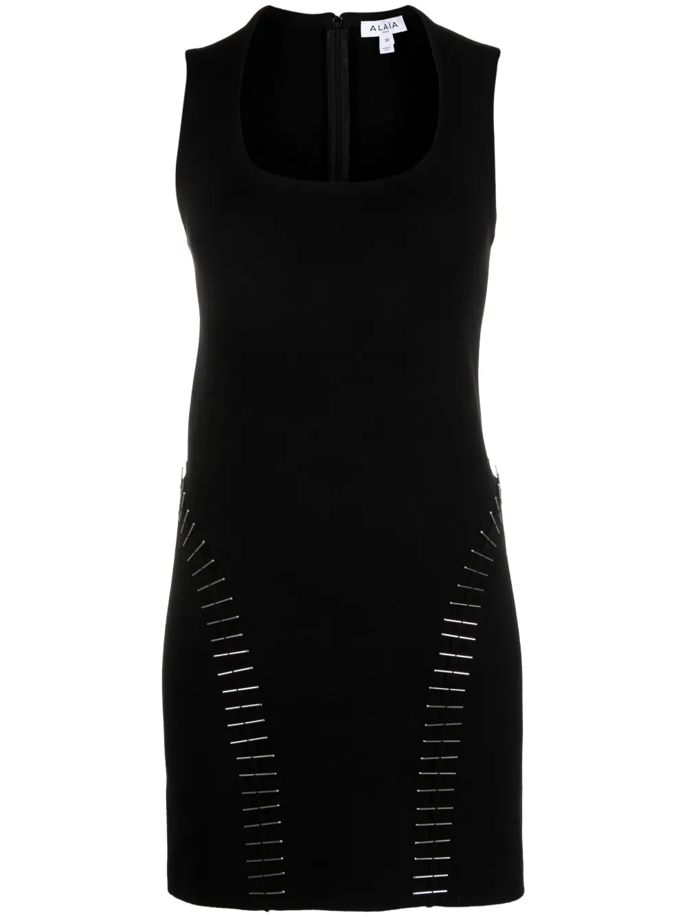Alaïa pin-embellished sleeveless minidress | Black | Image 1