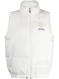 AAPE BY *A BATHING APE® logo-patch puffer gilet - White