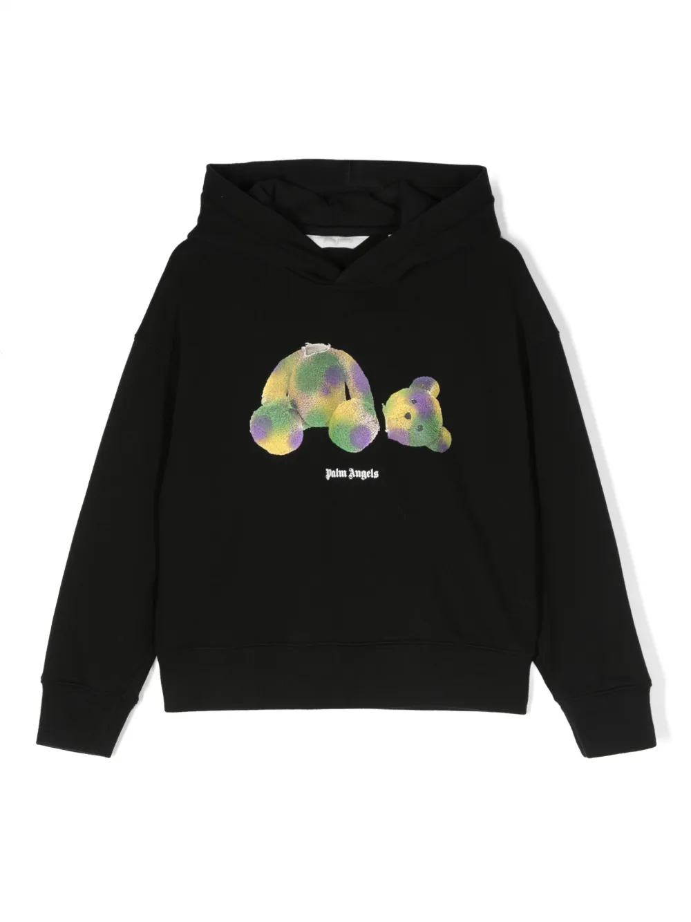 Palm Angels Kids Kill The Bear cotton hoodie | Black | Image 1
