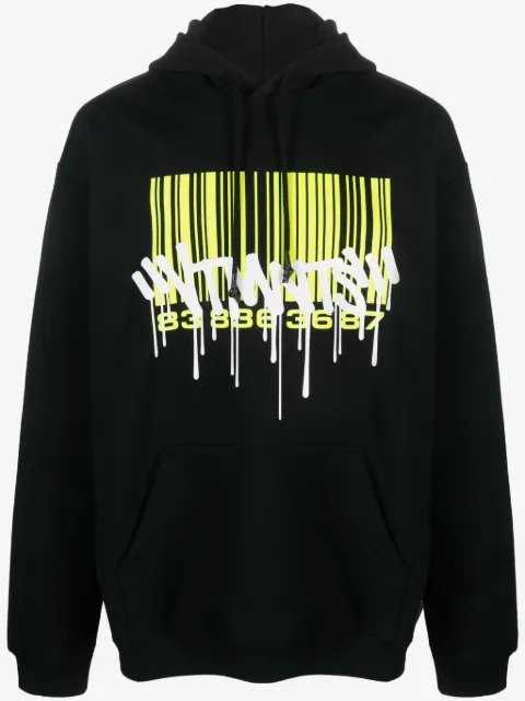 VTMNTS hoodie con estampado de código de barras