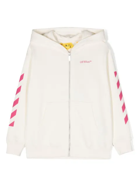 Off-White Kids graphic-print cotton hoodie