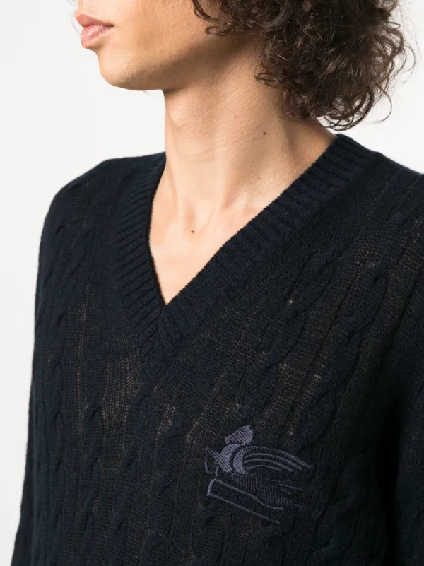 ETRO カシミア セーター | ブルー | FARFETCH JP