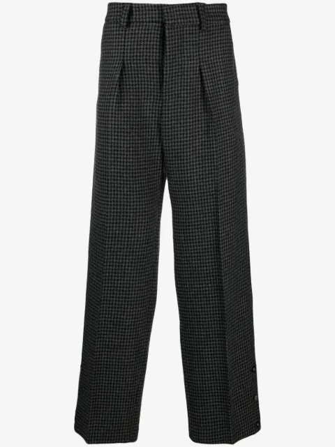 Nanushka Wilco houndstooth-pattern trousers