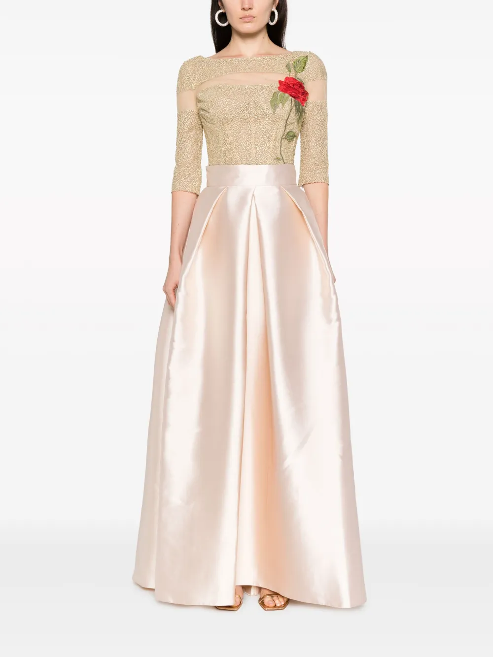 Gemy Maalouf High waist plooirok - Beige