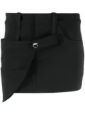 Coperni strap-detail mini skirt - Black