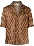 Bally graphic-print silk shirt - Brown