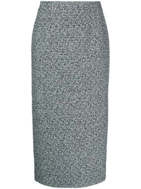Alessandra Rich tweed pencil skirt