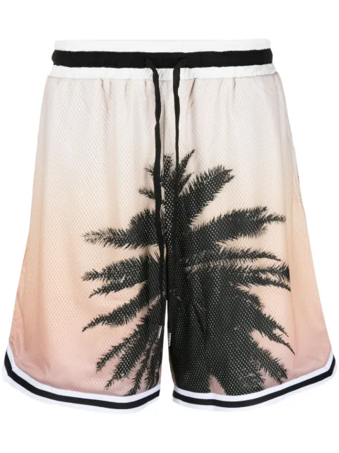BLUE SKY INN palm tree-print gradient shorts